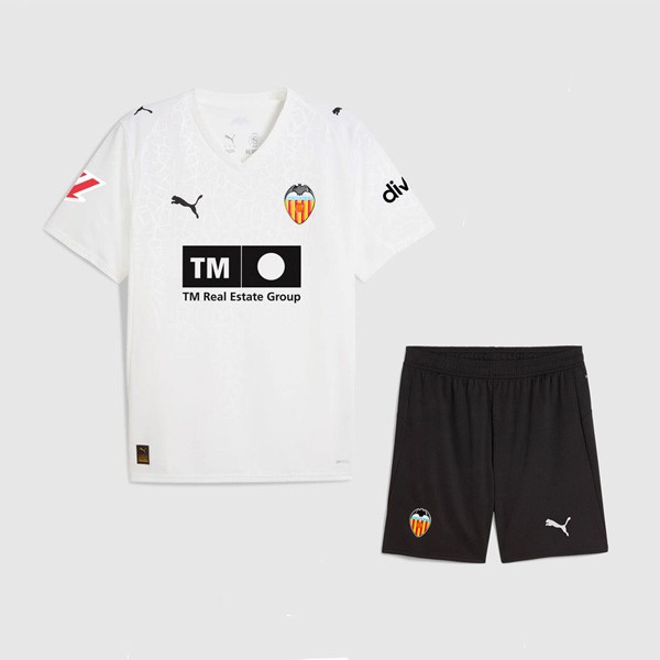 Camiseta Valencia 1ª Niño 2025 2026